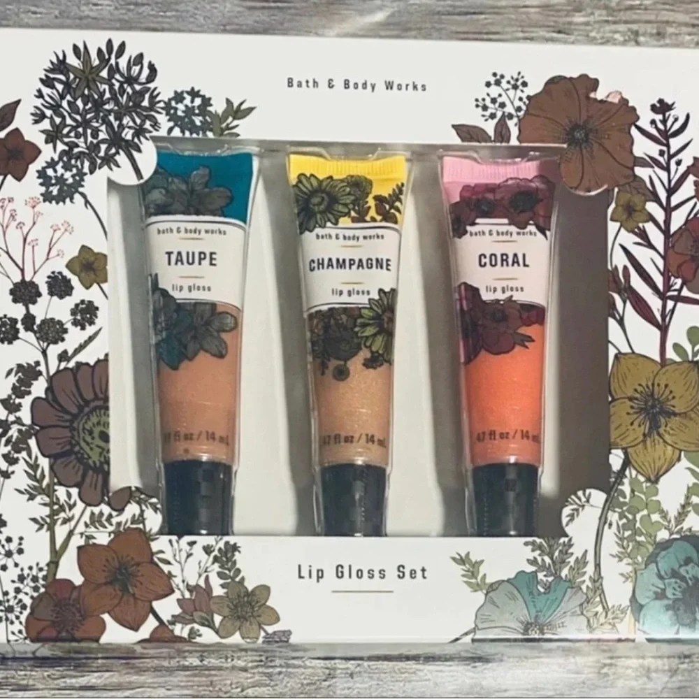 New Bath & Body Works 3-Pack Lip Gloss Gift Set